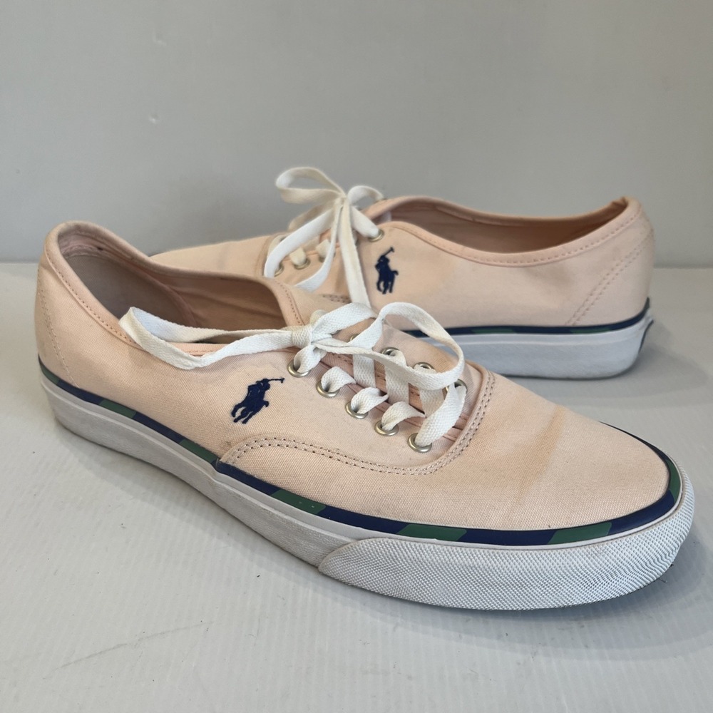 POLO RALPH LAUREN  Keaton PONY  SK-LTL‎ MEN'S SNEAKERS PINK COLOR SIZE 9